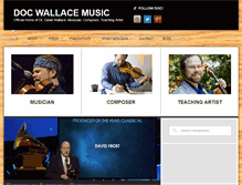 Tablet Screenshot of docwallacemusic.com